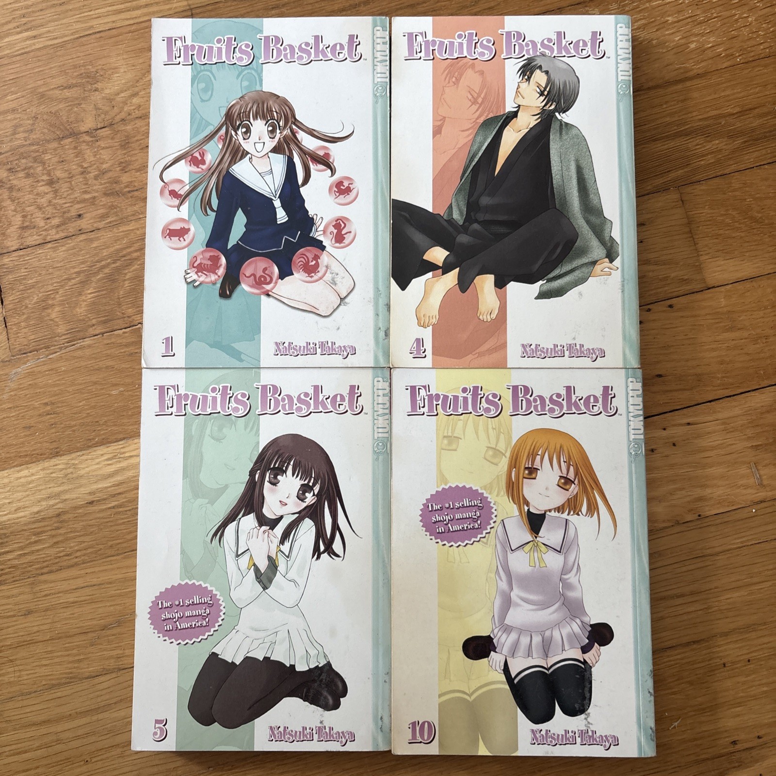 Fruits Basket Manga Set Inglese Natsuki Takaya Tokyopop Volumi 1, 4, 5, 10