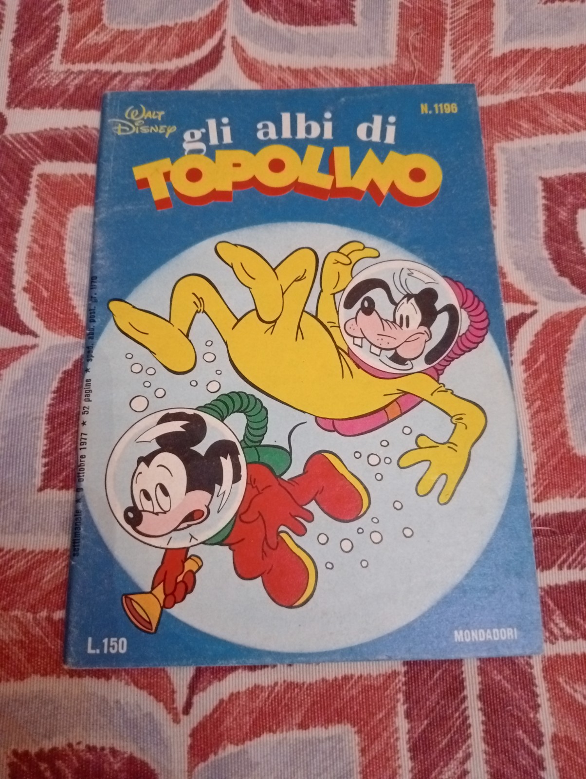 ALBI DI TOPOLINO N. 1196 Mondadori 1977 MONDADORI CON BOLLINO