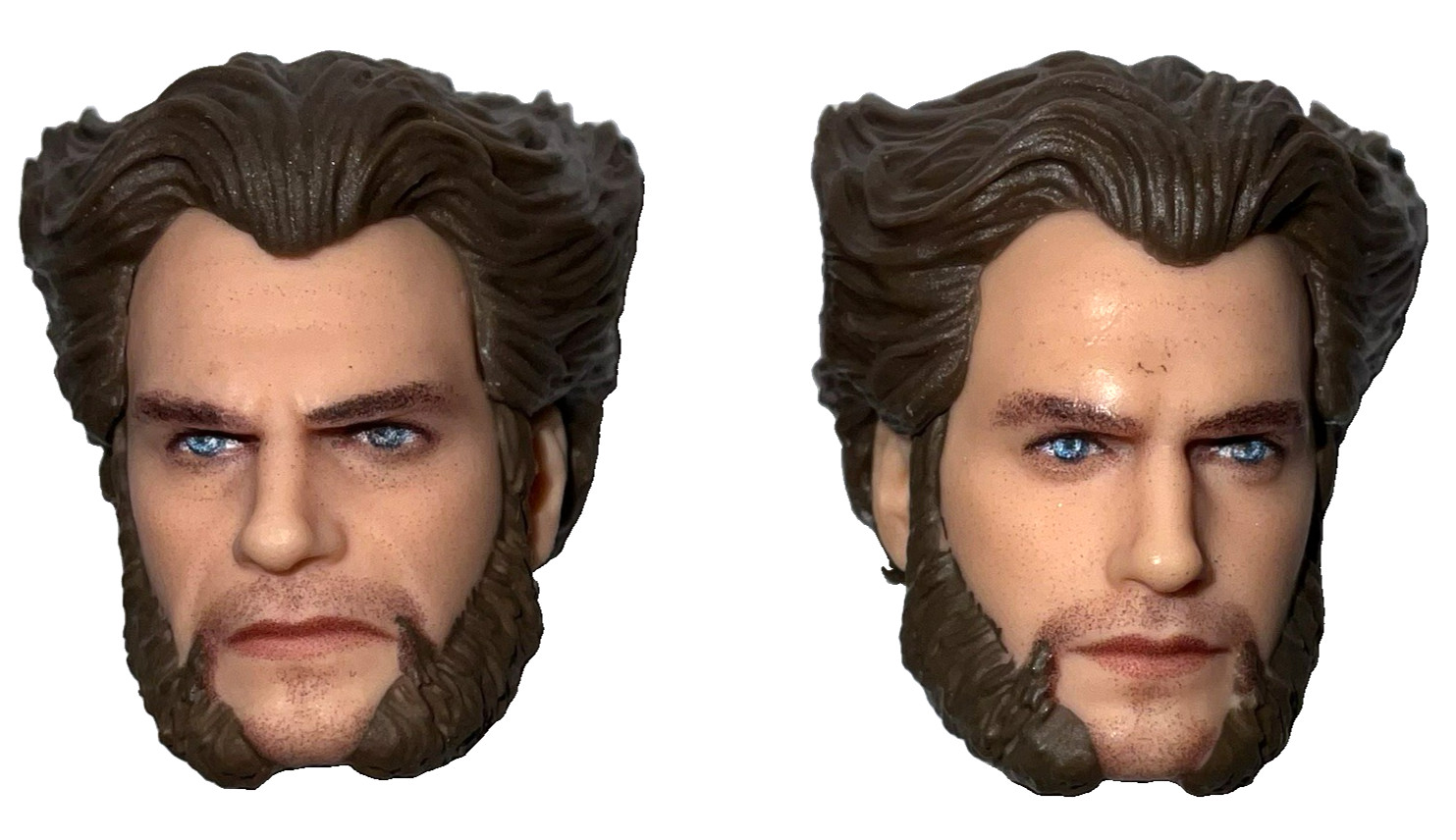 Marvel Legends THE CAVILLRINE HEAD LOT OF 2 Deadpool Wolverine for MCU 6" Figure