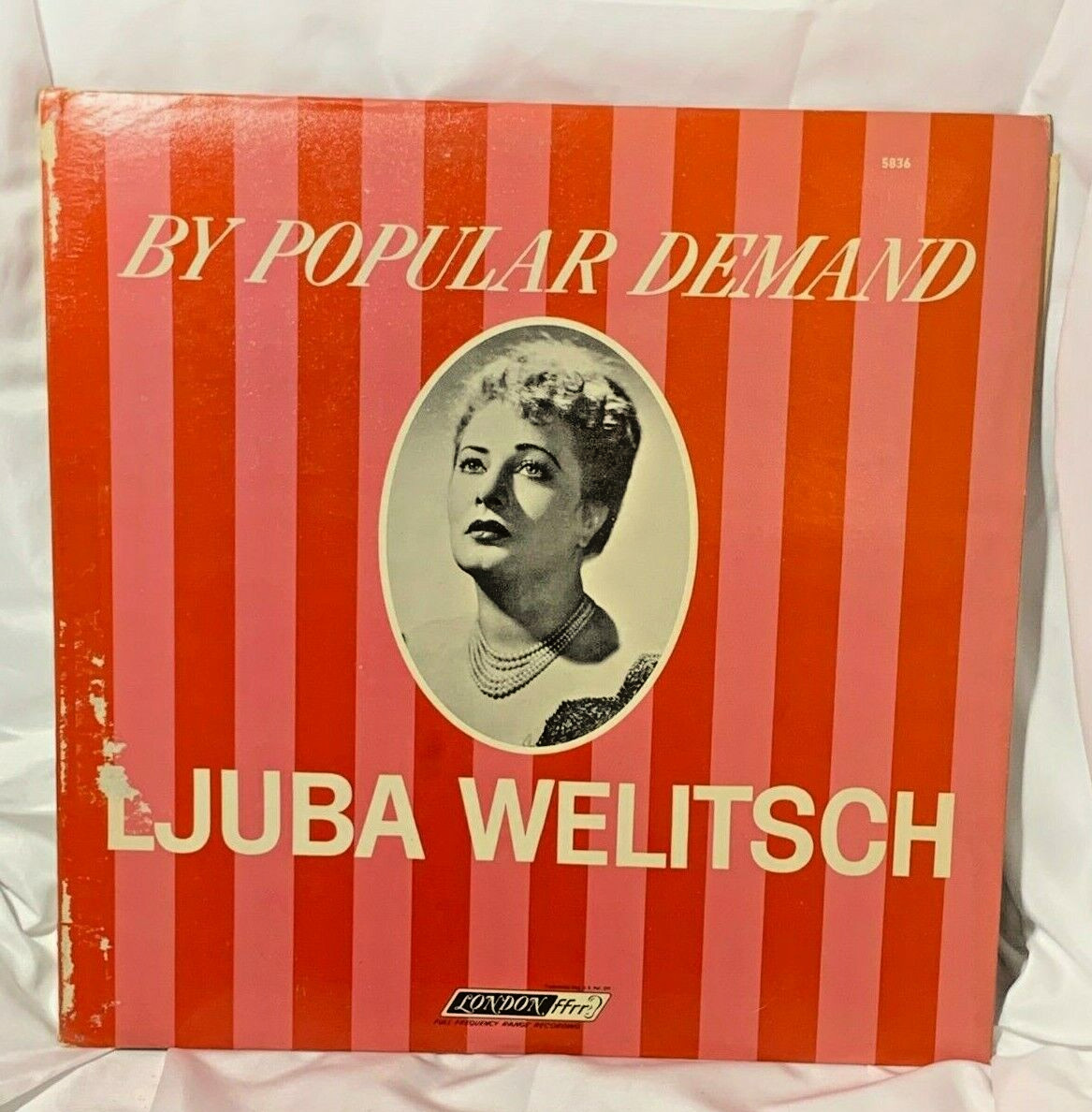 By Popular Demand Ljuba Welitsch 5836 Vinyl Record Lp