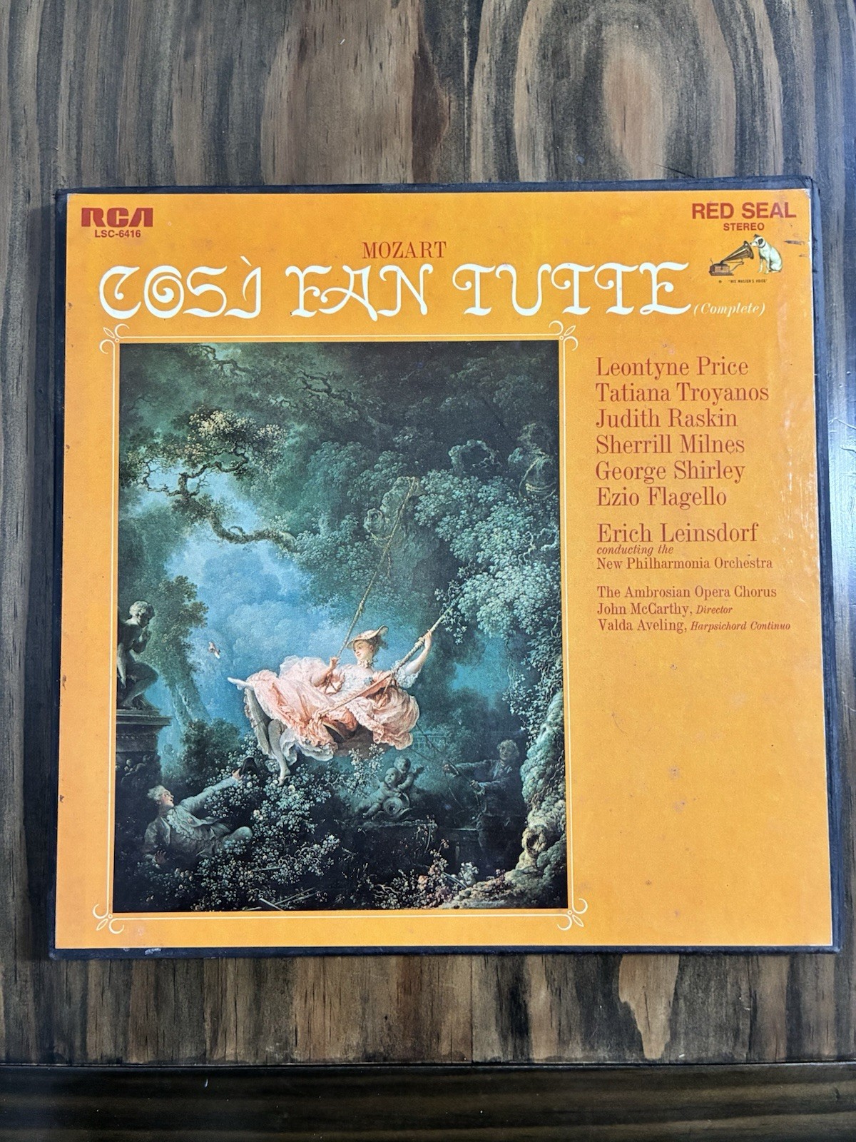 4 LP BOX RCA RED SEAL Mozart COSI FAN TUTTI Leinsdorf LEONTYNE PRICE