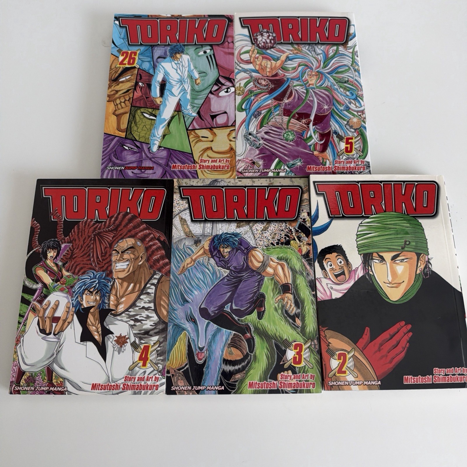 Toriko Volumi Inglese Shonen Jump Viz Media Manga [1a Stampa] 2-5 