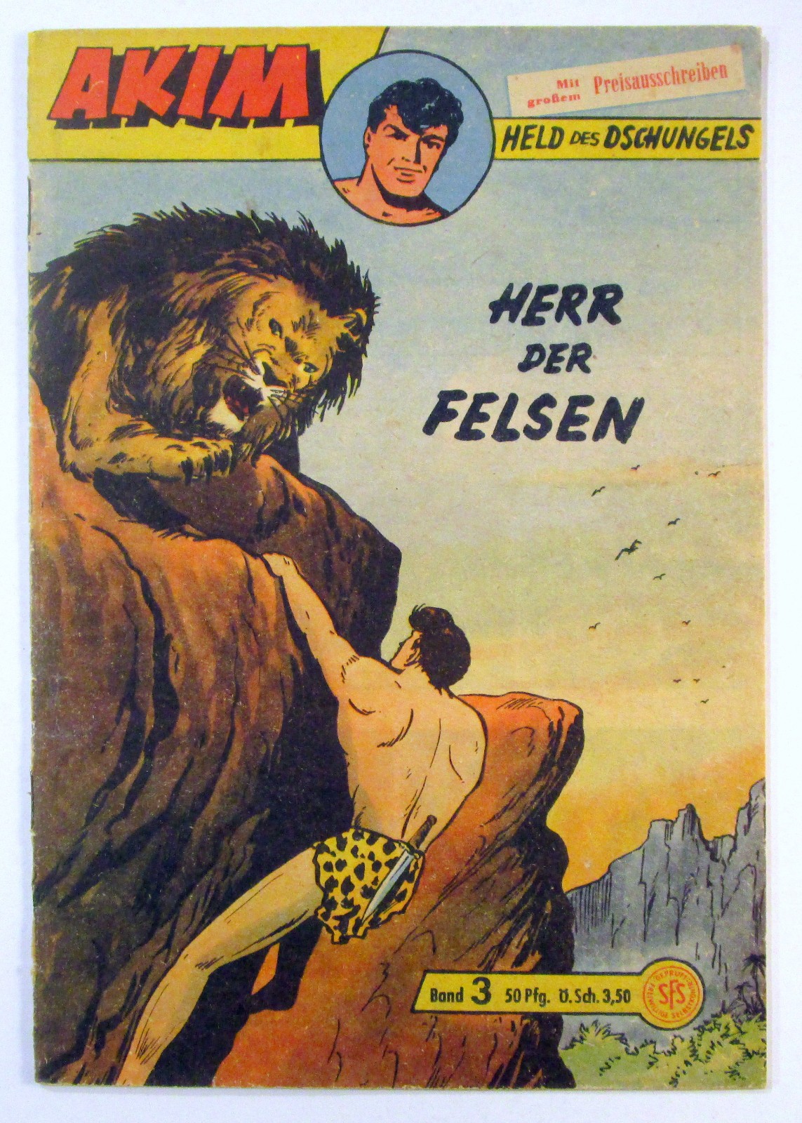 Akim Held Groß Band #3 Signore delle Rocce Originale Lehning Editore 1958 Z 2-