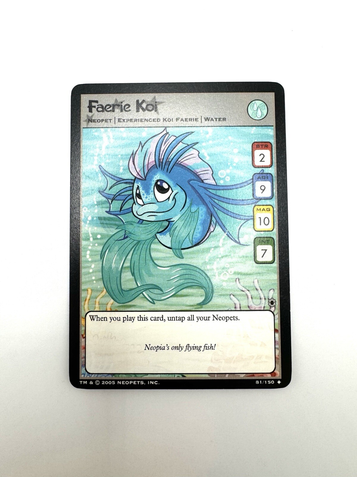 Neopets Faerie Koi 81/150 Darkest Faerie Neopet non comune