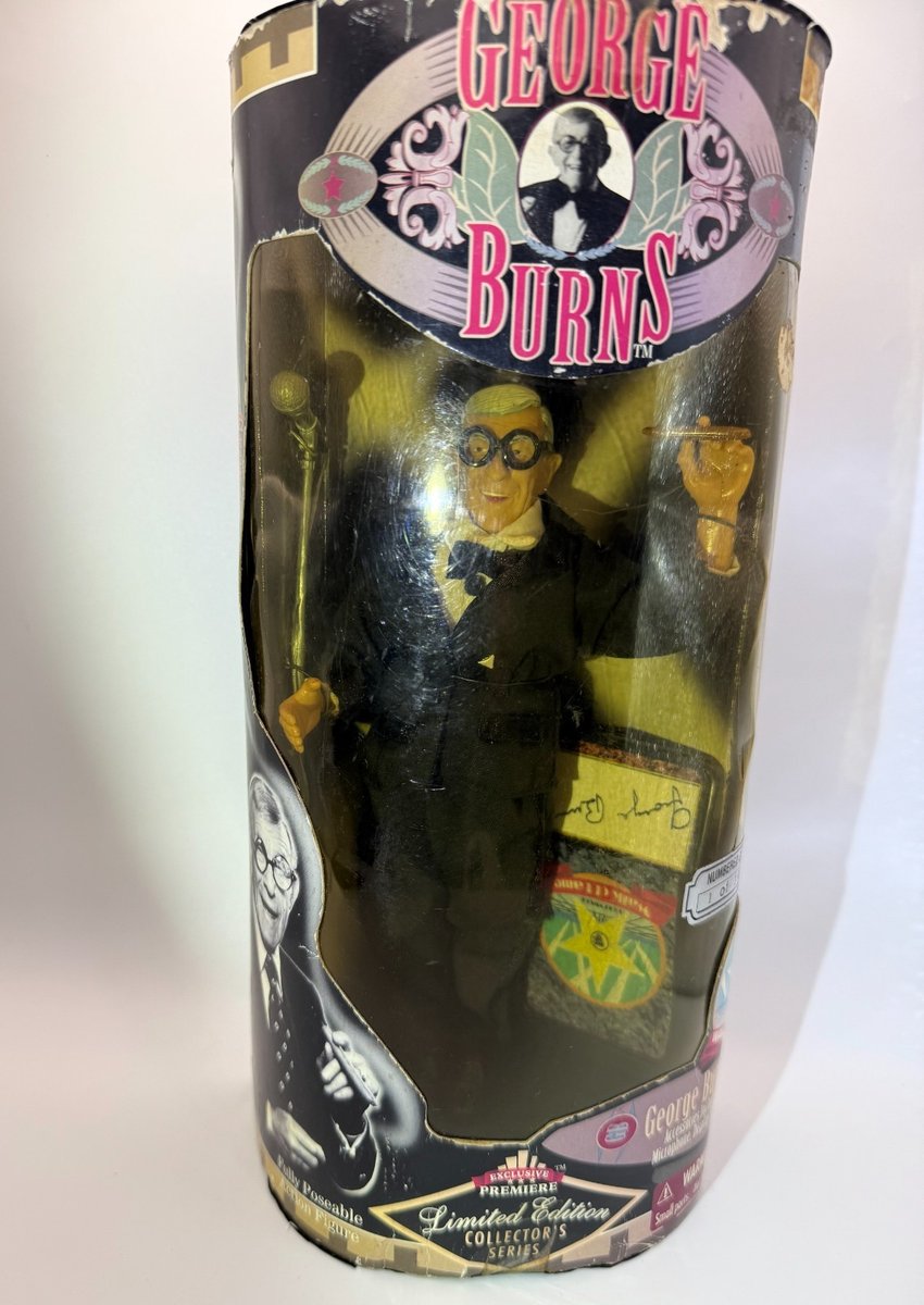 Geore Burns Action Figure 1997 Esclusiva Prima Edizione Limitata Serie da Collezione