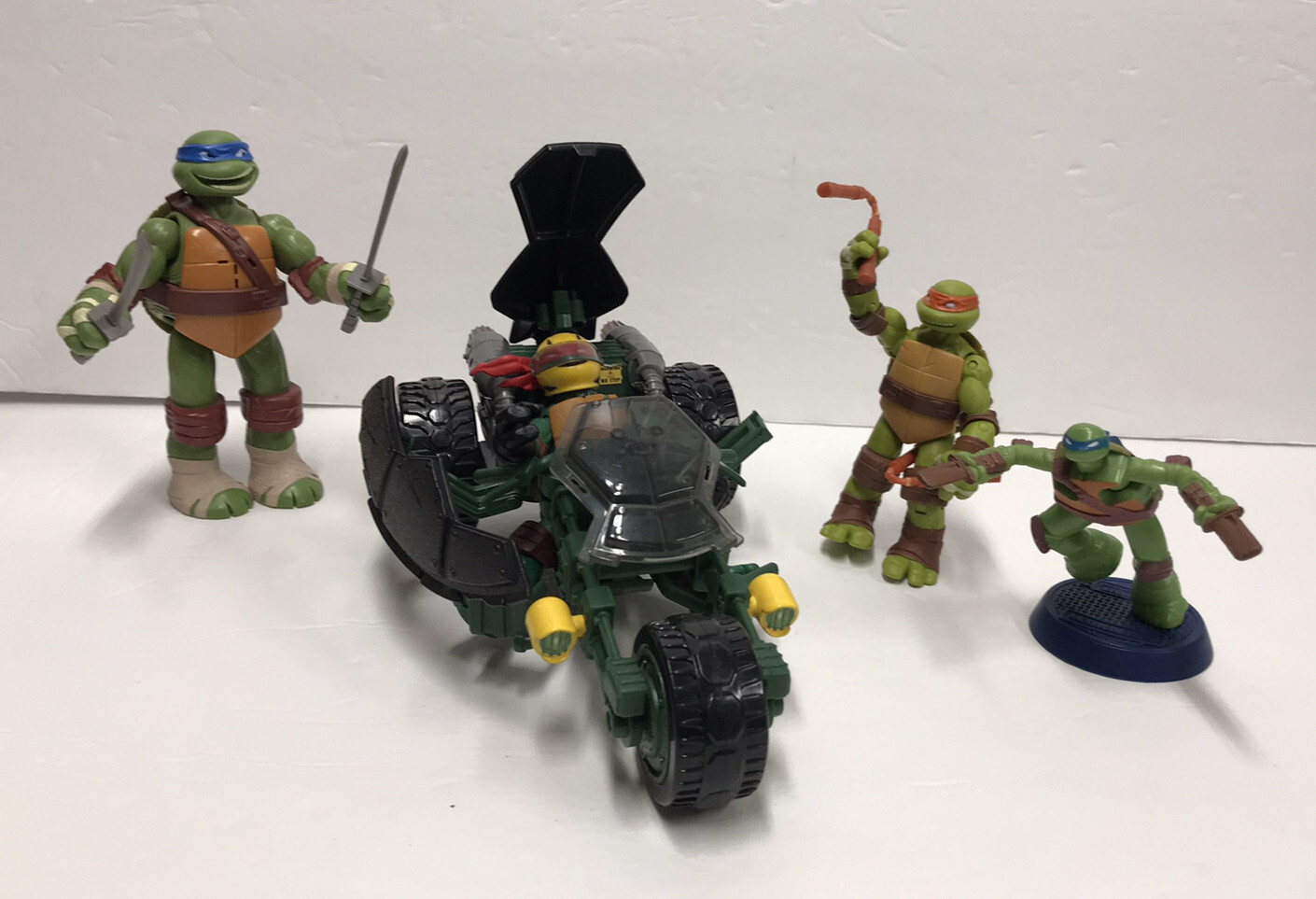 Tartarughe Ninja Mutanti Adolescenti Bici Stealth Raffaello Leonardo Michelangelo Figure