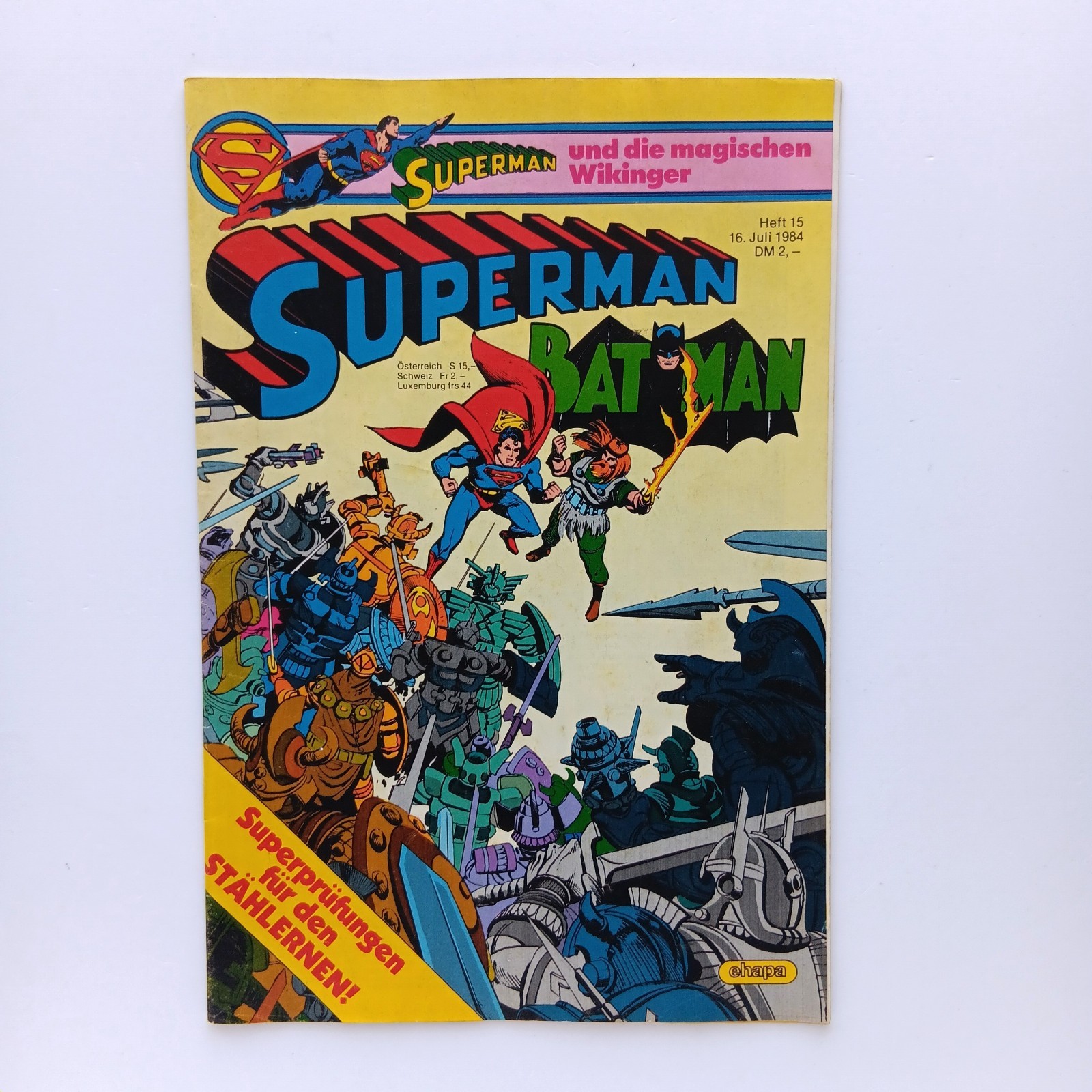 Superman Batman fascicolo 15 (1984) con angolo da collezione, Ehapa Z 1-2