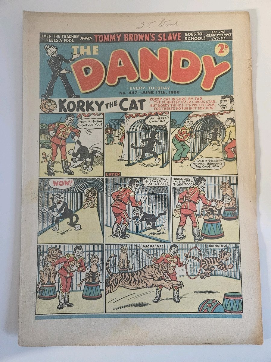The Dandy Comic - #447 Jun 17th 1950  v/gd cond