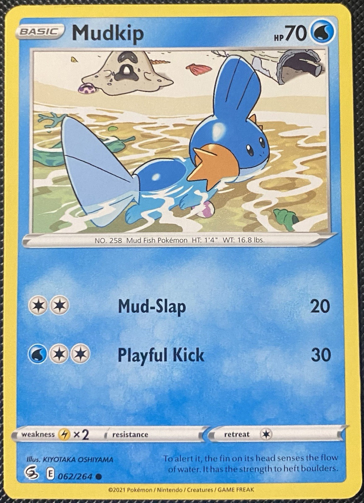 Mudkip 062/264 Swsh08: Attacco Fusione Regolare - Carta Pokémon