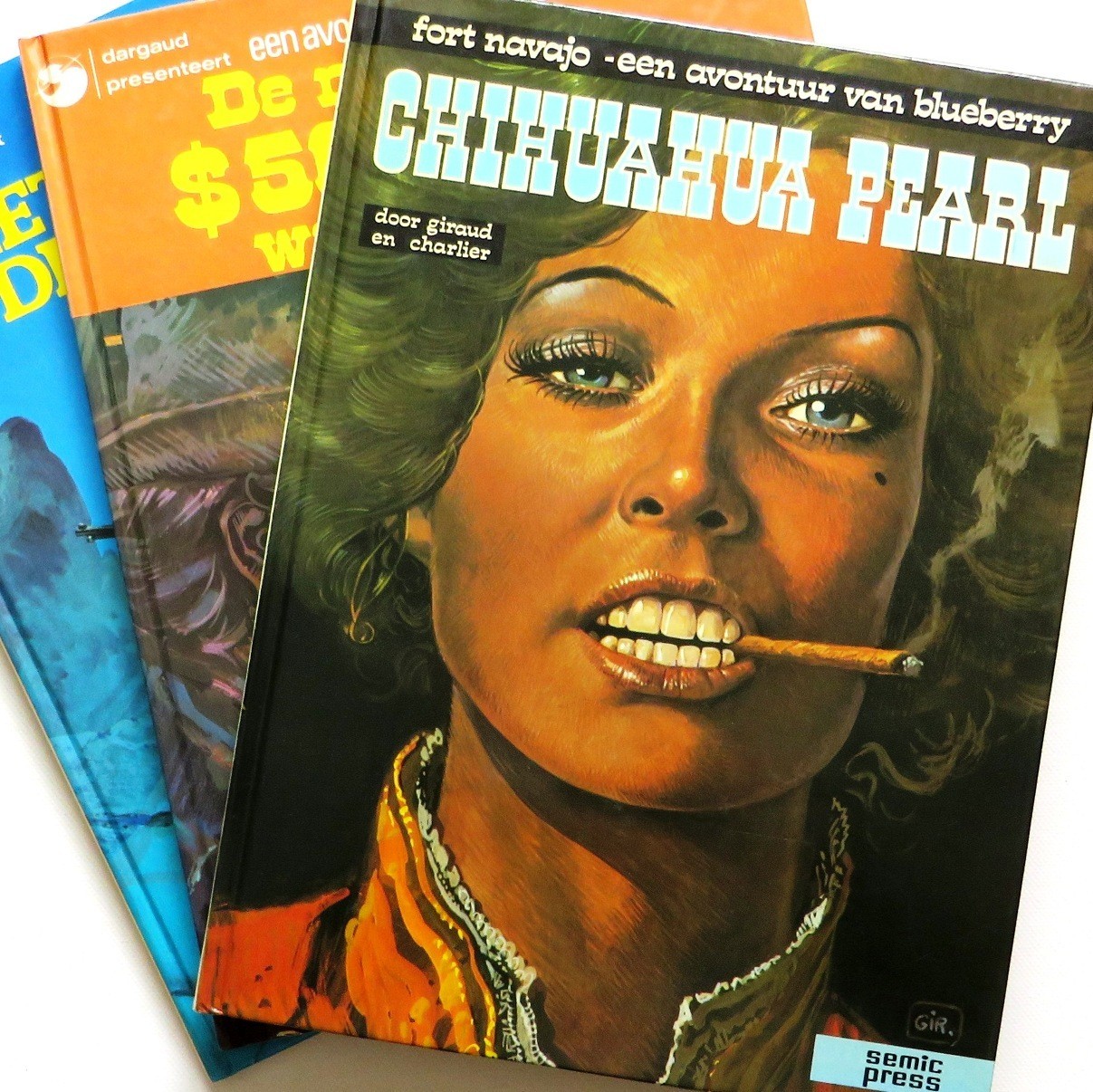BLUEBERRY lotto 3 fumetti HC Dargaud Bruxelles 1975-76-78 Giraud Charlier PERFETTI