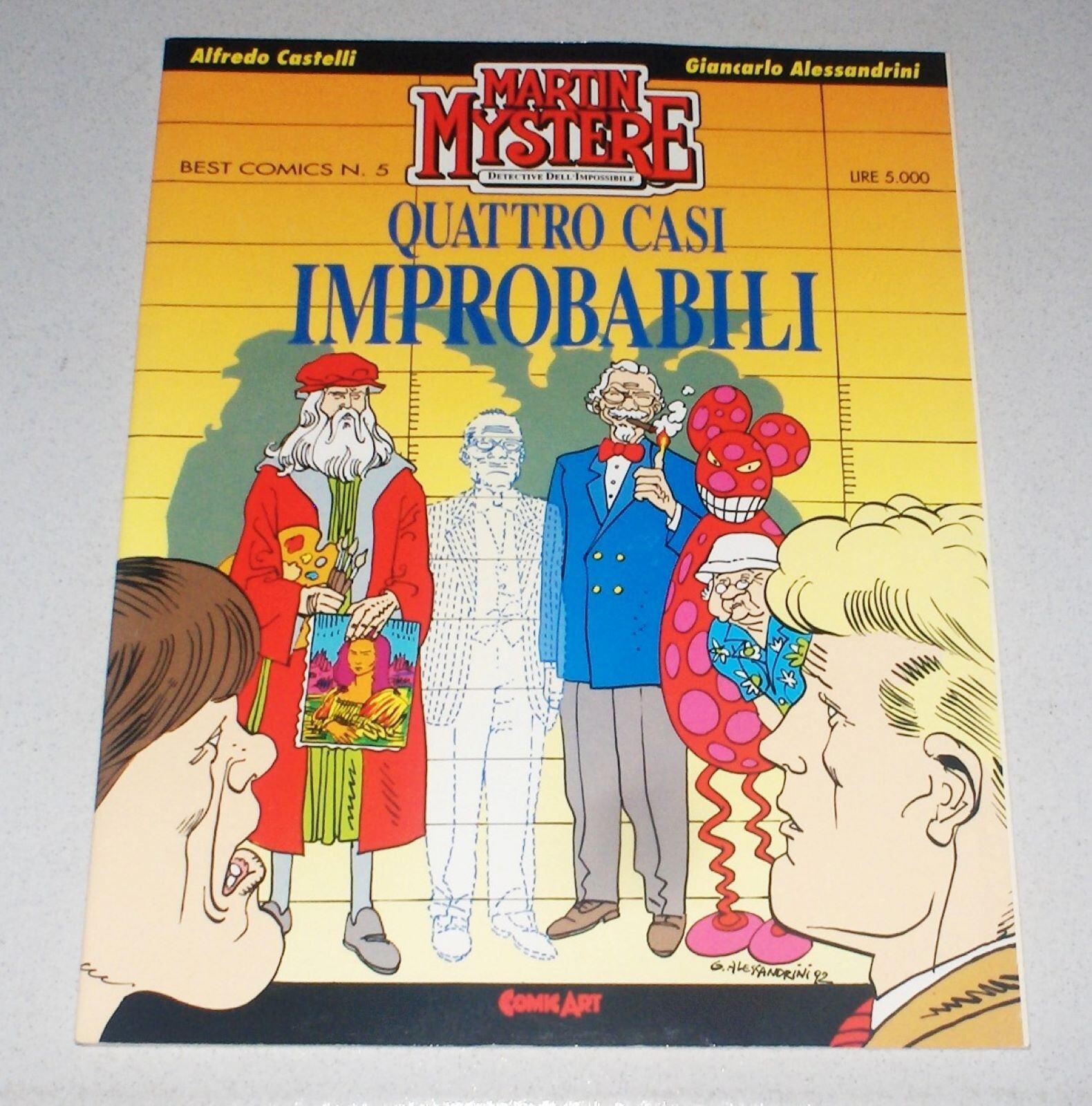MARTIN MYSTERE Quattro casi improbabili - Best Comics 5 del 1992 Comic Art