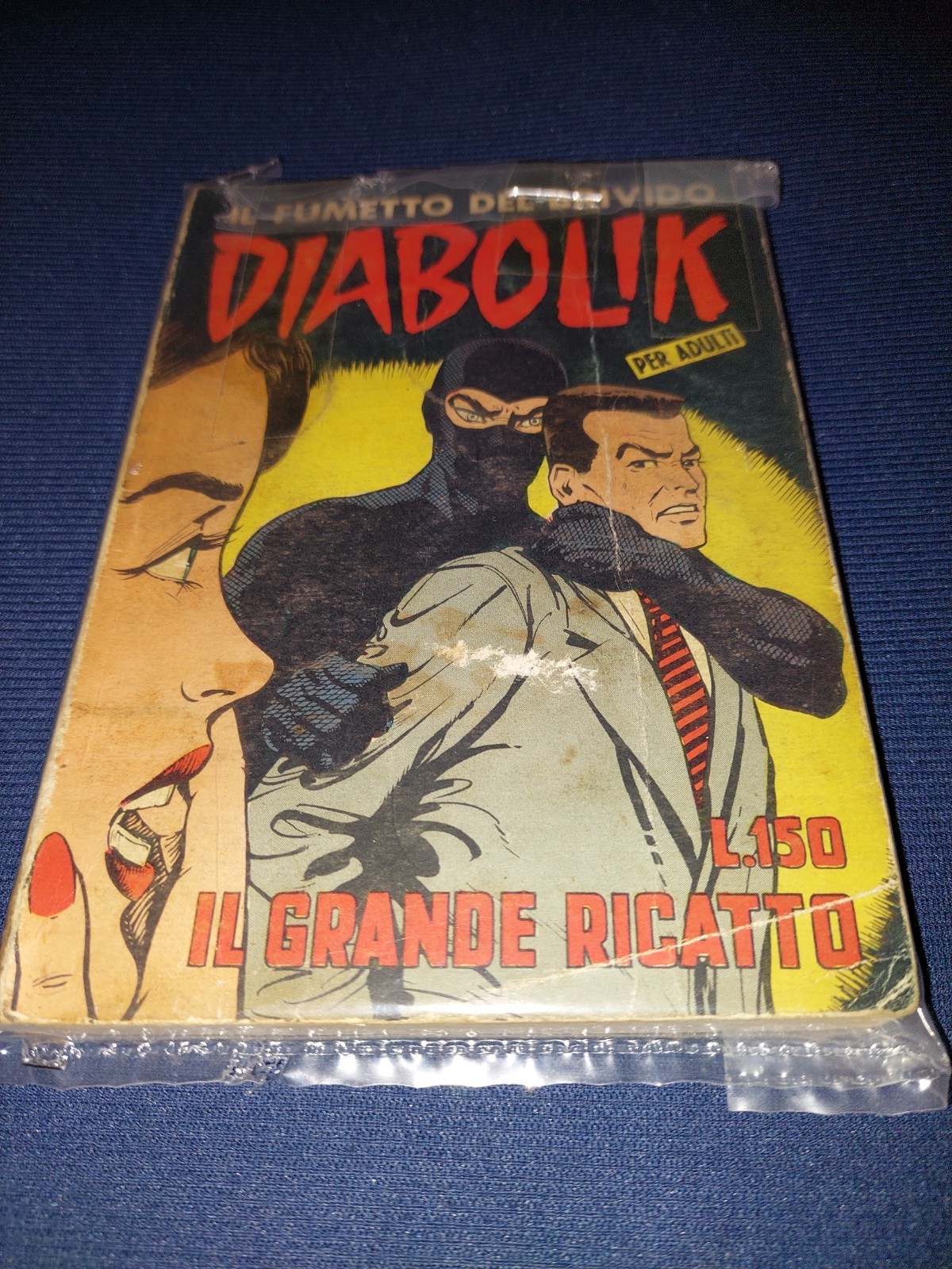 DIABOLIK n.22 Il grande ricatto Ottobre 1964 Astorina Per adulti . Nome a biro .