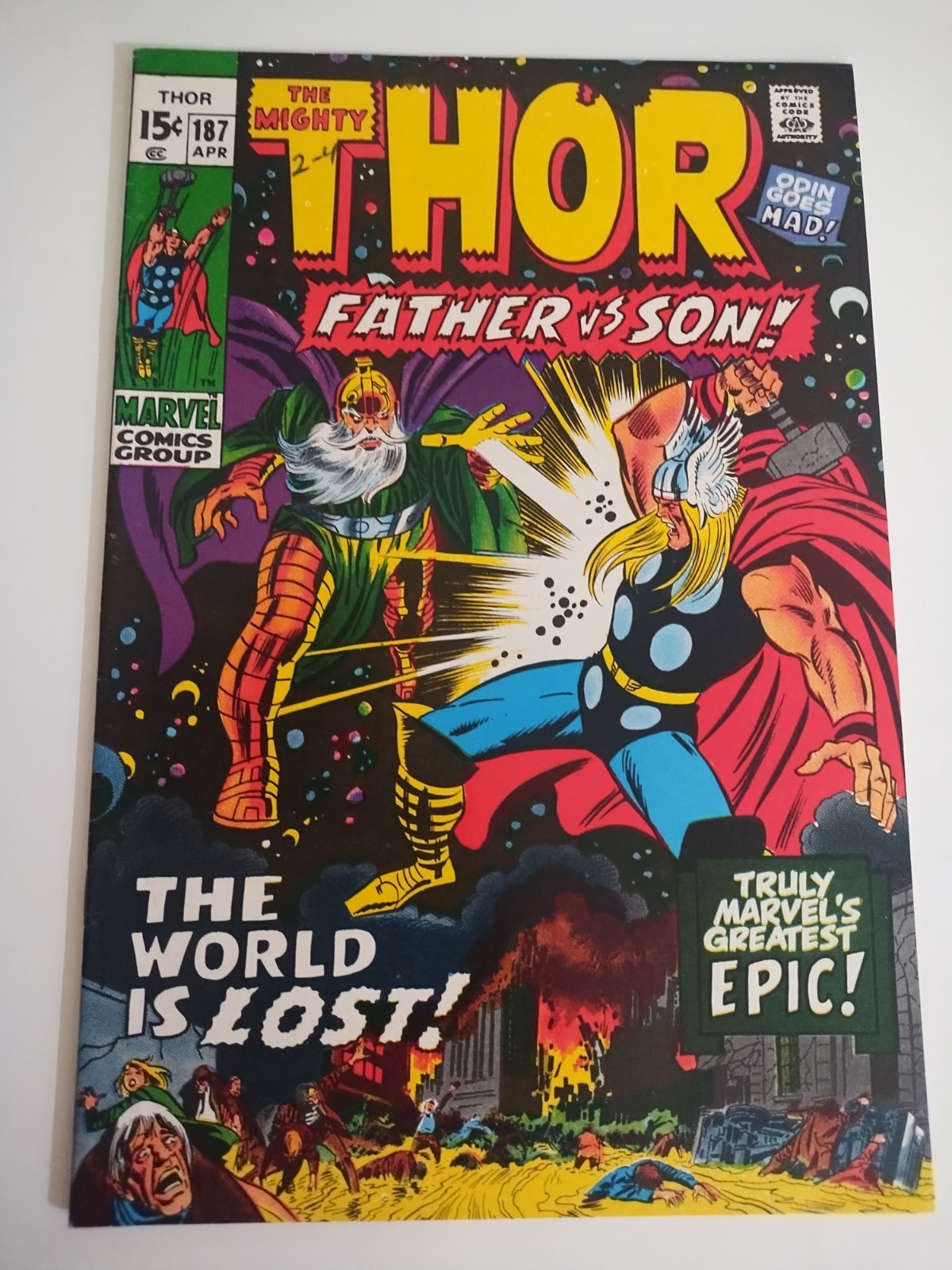 THOR #187 Alta Qualità "Padre contro Figlio" Età del Bronzo 1971