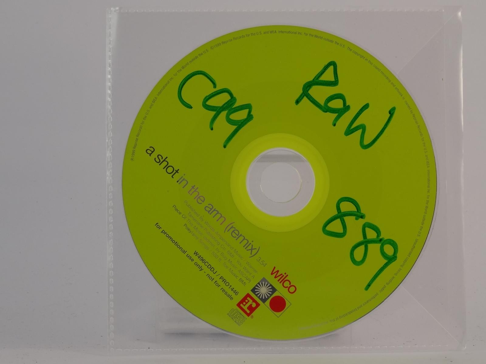 WILCO A SHOT IN THE ARM (Y1) 1 Track Promo CD Single including Plastic Sleeve 