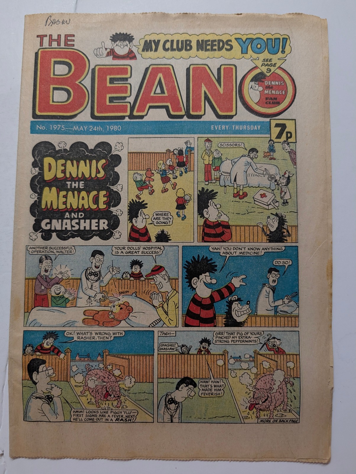 Beano Comic No 1975, May 24th 1980.