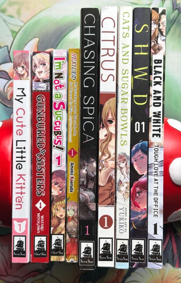 Yuri Manga 9 Lotto Inglese SHWD Agrumi Gatti e Zuccheriere Sisters Gunbured