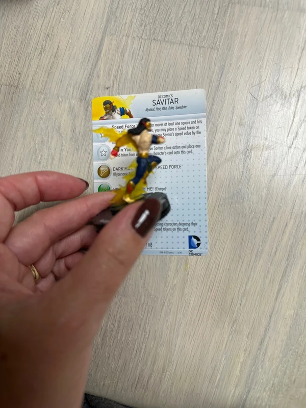 DC HeroClix - Savitar #044 Rare (The Flash Set) con Carta