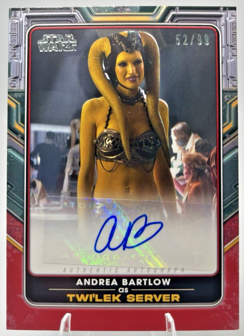Star Wars Book of Boba Fett Andrea Bartlow Twi’lek Server Auto /99 A-AB