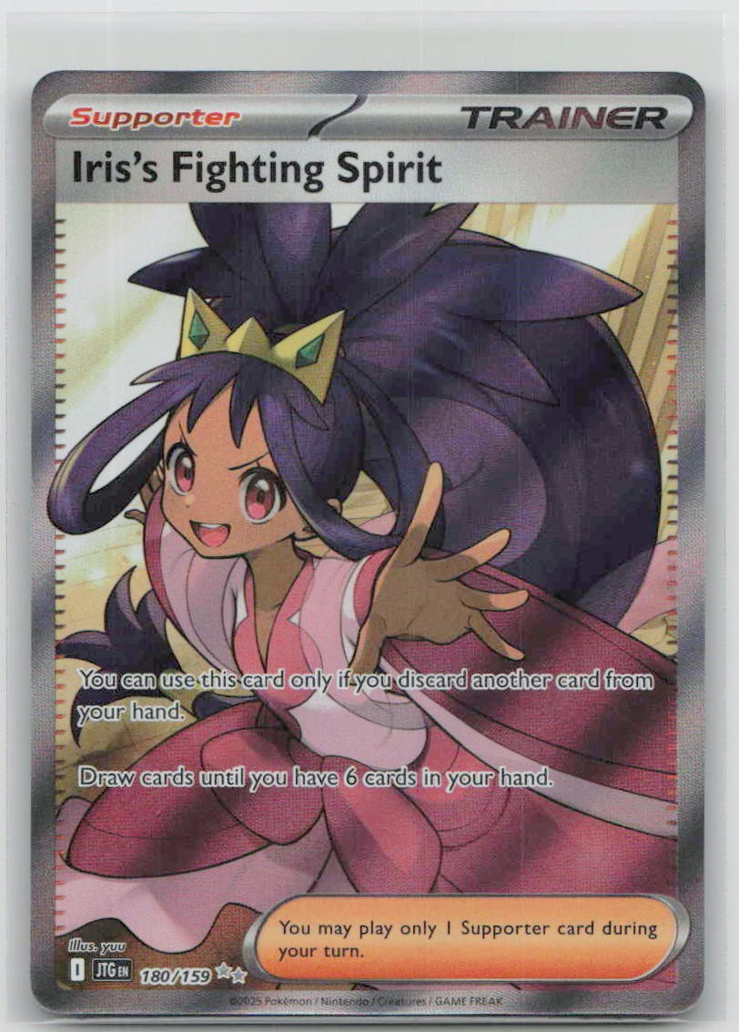Iris's Fighting Spirit 180/159 Ultra Rara Viaggio Insieme Pokemon Holo NM
