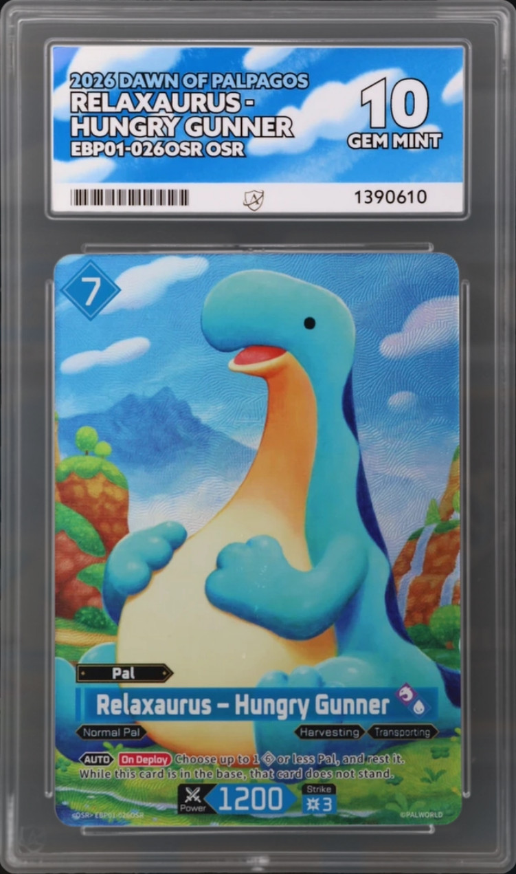 Relaxaurus - Hungry Gunner EBP01-026 -Palworld TCG - ACE 10