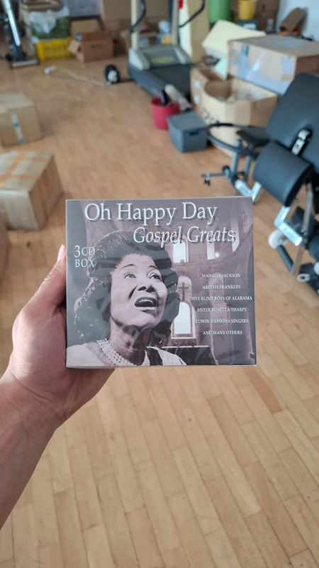CD Oh Happy Day Gospel Greats caixa com 3 CDs novo e selado