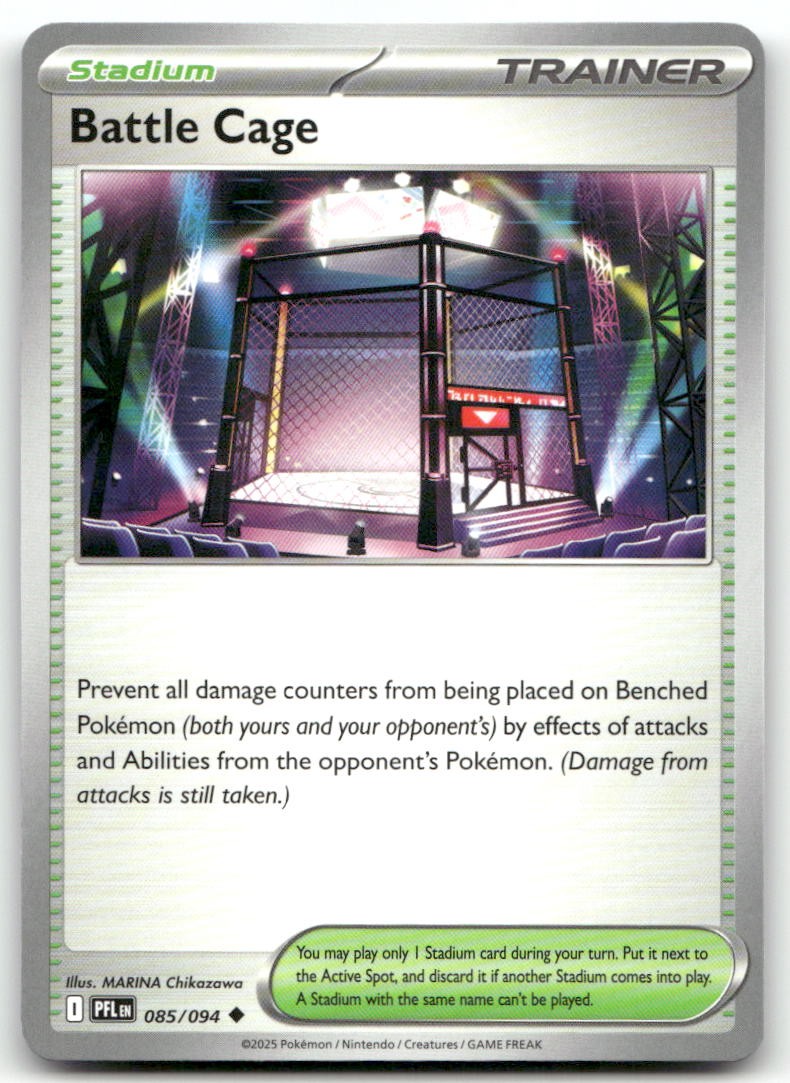 Gabbia da Battaglia 085/094 Fiamme Fantastiche Non Comuni Pokemon Quasi Nuovo