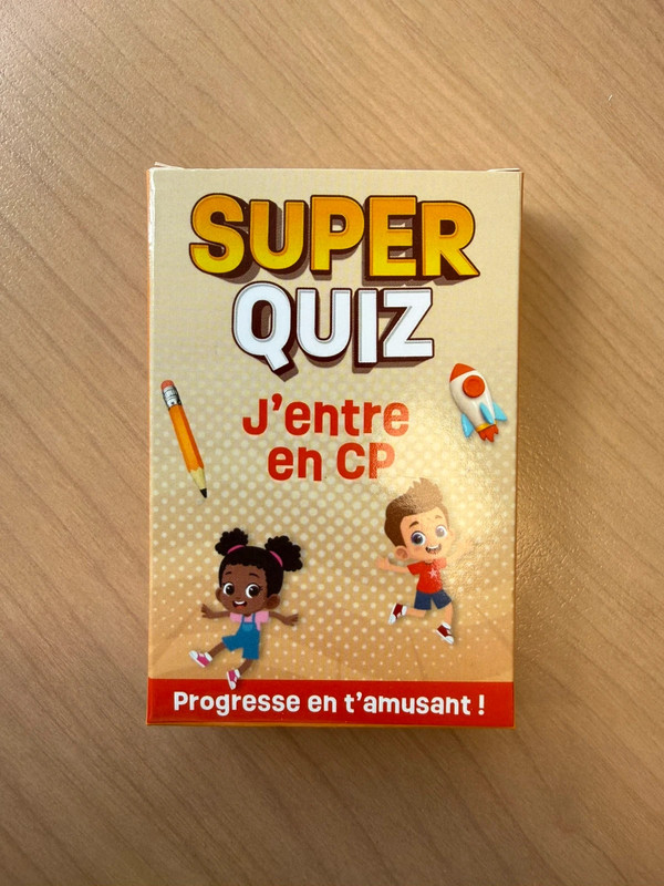 Jeu de cartes Super quiz CP