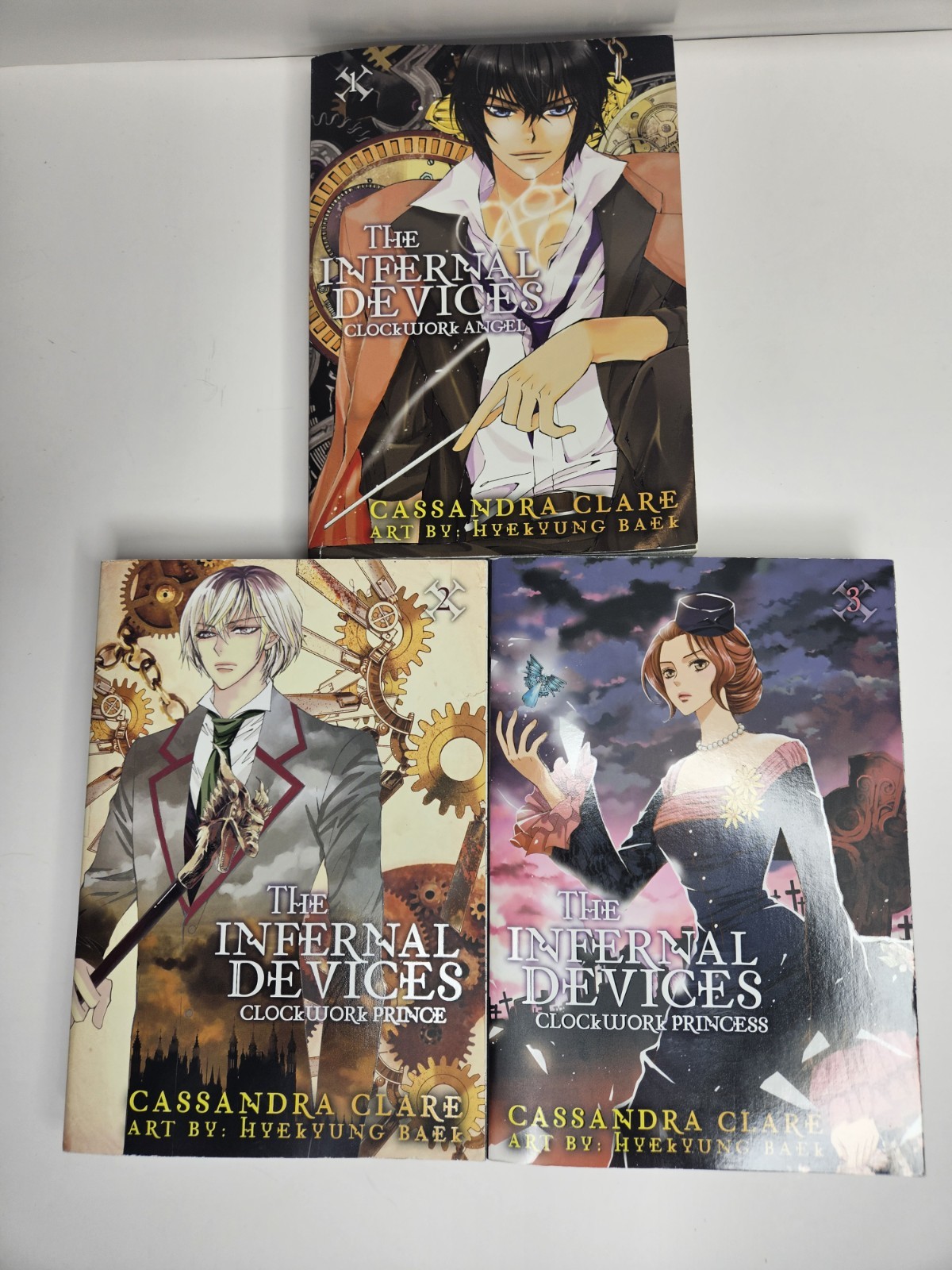 The Infernal Devices Set Vol 1-3 Yen Press Graphic Novel Manga Cassandra Clare