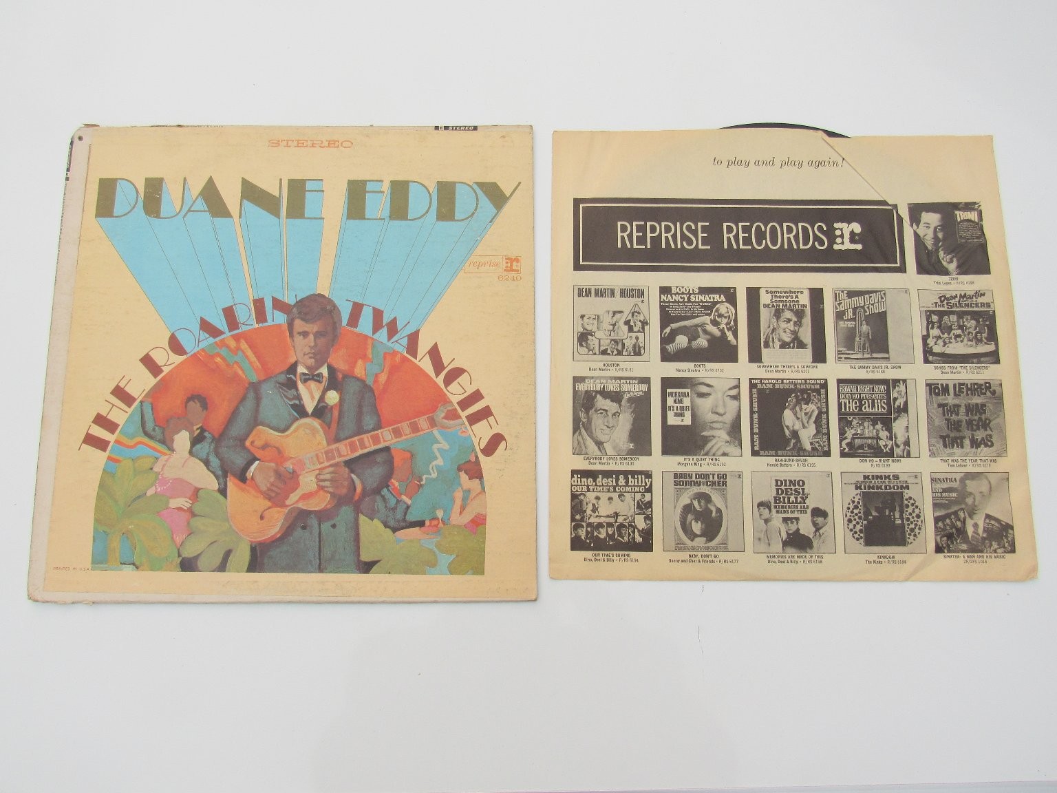 Duane Eddy – The Roaring Twangies LP Record 1966 Reprise Records Rock 33⅓ RPM