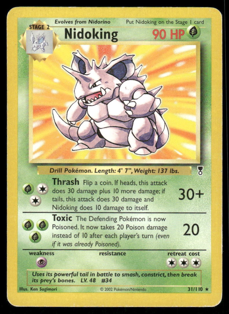 Pokemon Cards Nidoking 31/110 Legendary Collection Rare MP