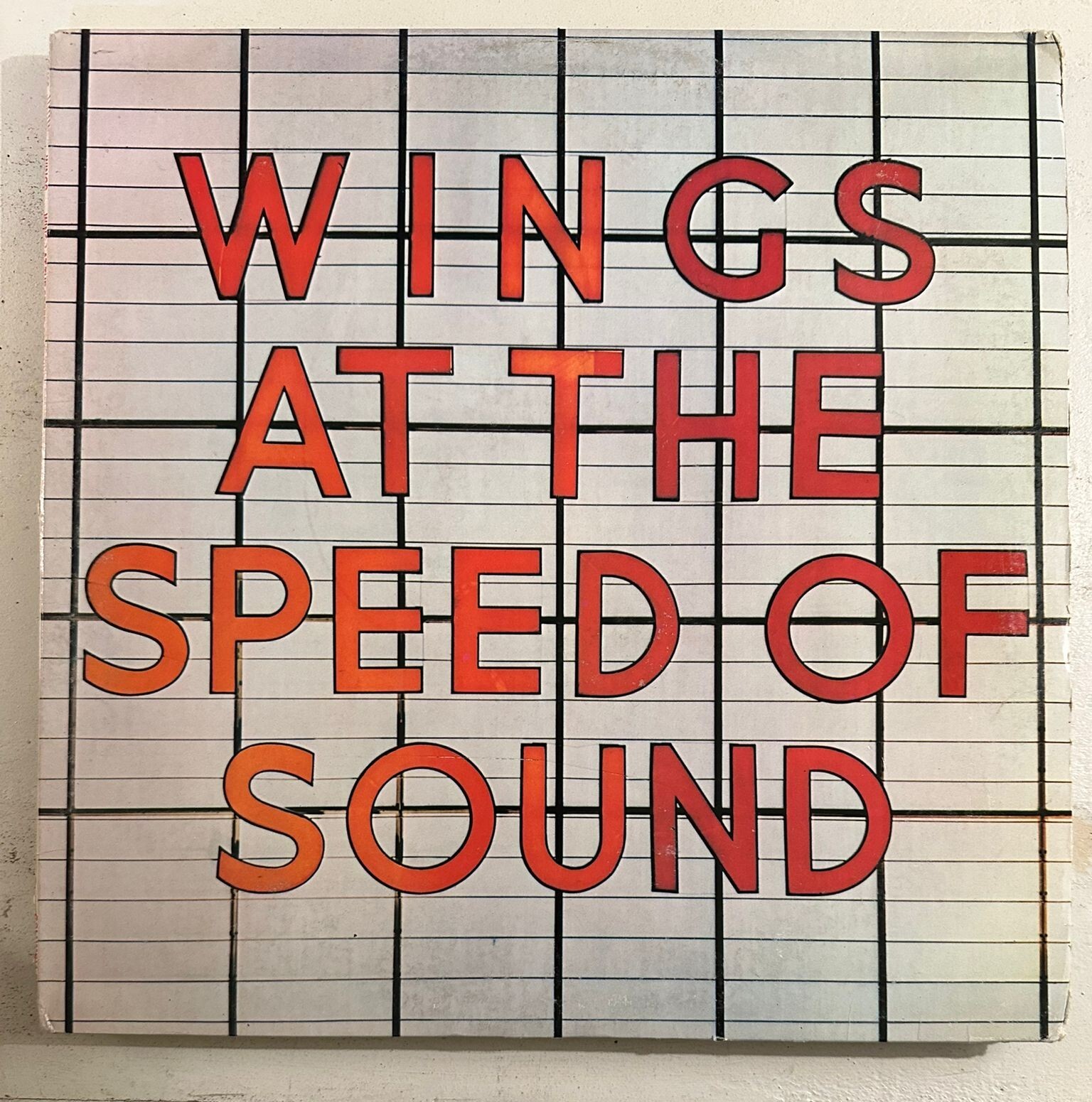WINGS – AT THE SPEED OF SOUND - VINYL LP BLACK 1976 AAPL PC37409 - VG - A5