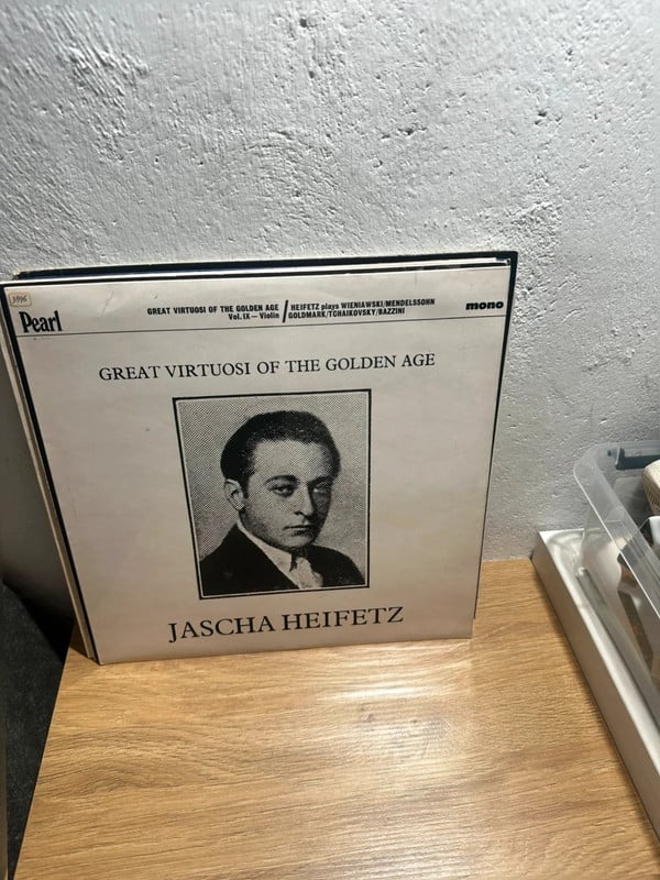 Jascha Heifetz Great Virtuosi of the Golden Age Vinyl LP Klassik Violine