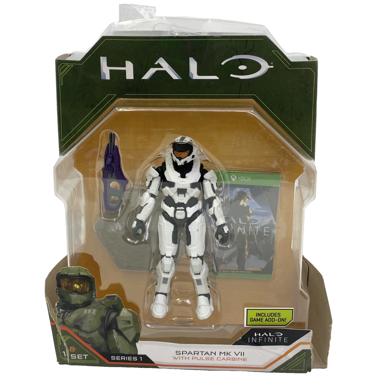Halo Infinite Spartan MK VII Pulse Carbine Figure Series 1 2020 Jazwares Sealed