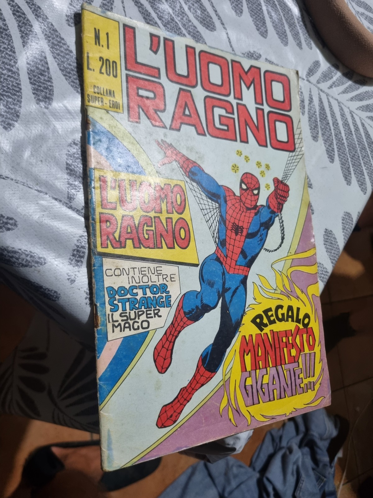 UOMO RAGNO ORIGINALE  CORNO N.   1 STATO OTTIMO 