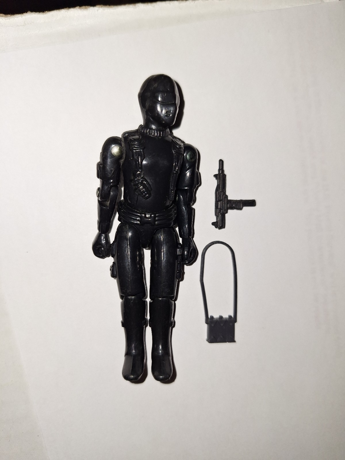 GI Joe Snake Eyes v1 1982 *100% COMPLETE, Near Mint!* Straight Arm Vintage ARAH