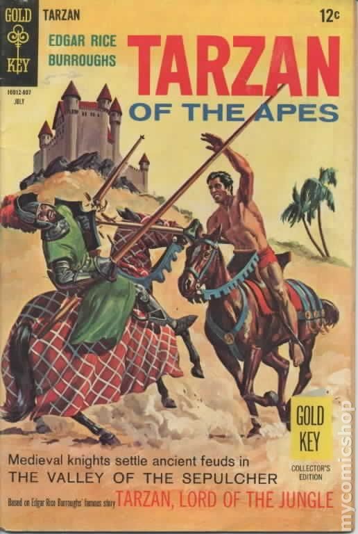 Tarzan #177-12C VG- 3.5 1968 Immagine Stock Basso Grado