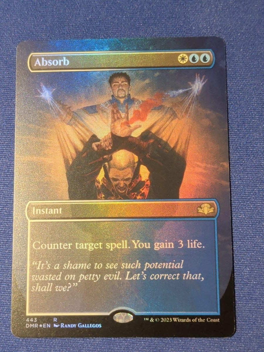 Absorb (senza confini) Foil Dominaria Remastered #443 quasi nuovo MTG