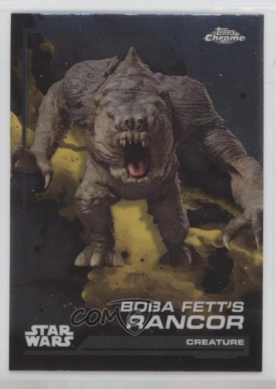 2024 Topps Chrome Star Wars Creature Boba Fett's Rancor #63 1ar2
