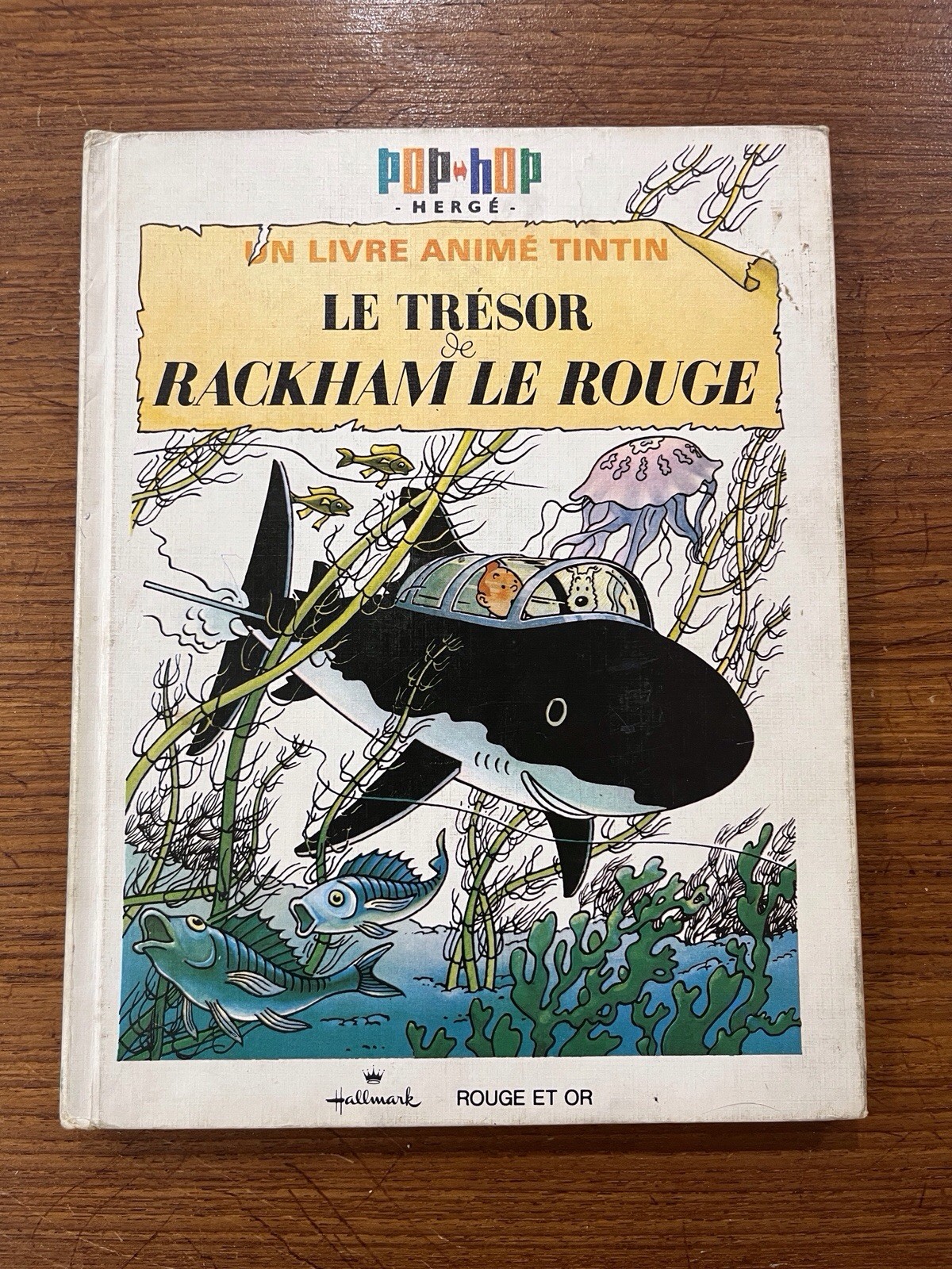 Le Trésor De Rakham Le Rouge Pop Hop Tintin 1970