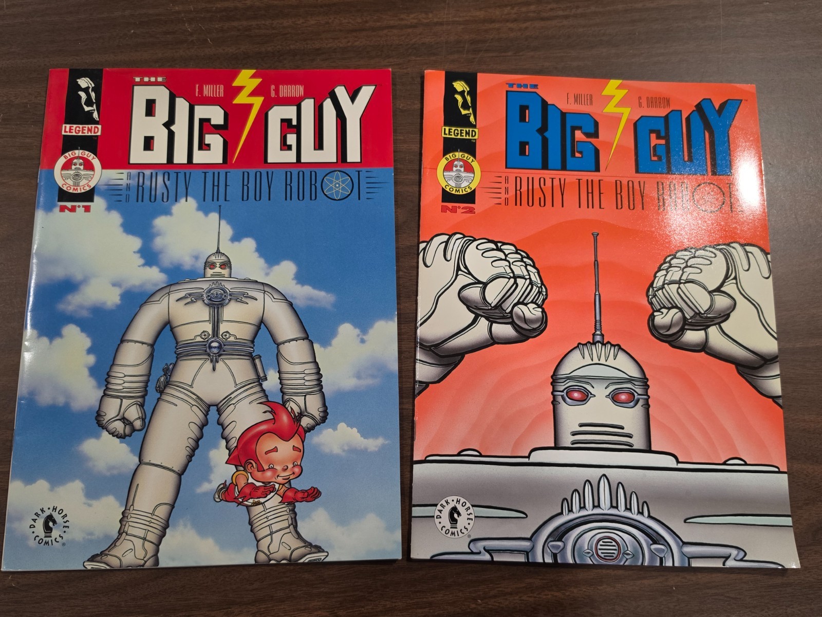 Big Guy and Rusty the Boy Robot #1 & #2 fumetti Miller & Darrow Dark Horse fumetti