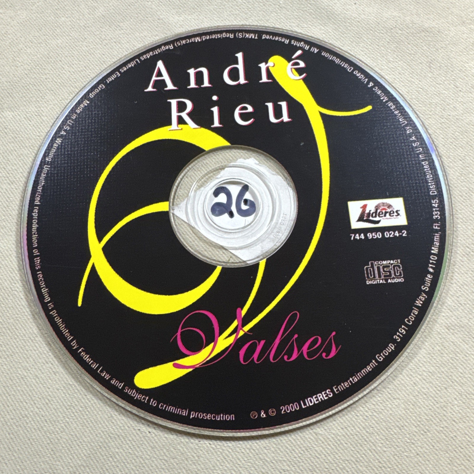 Andre Rieu Valses CD 2000
