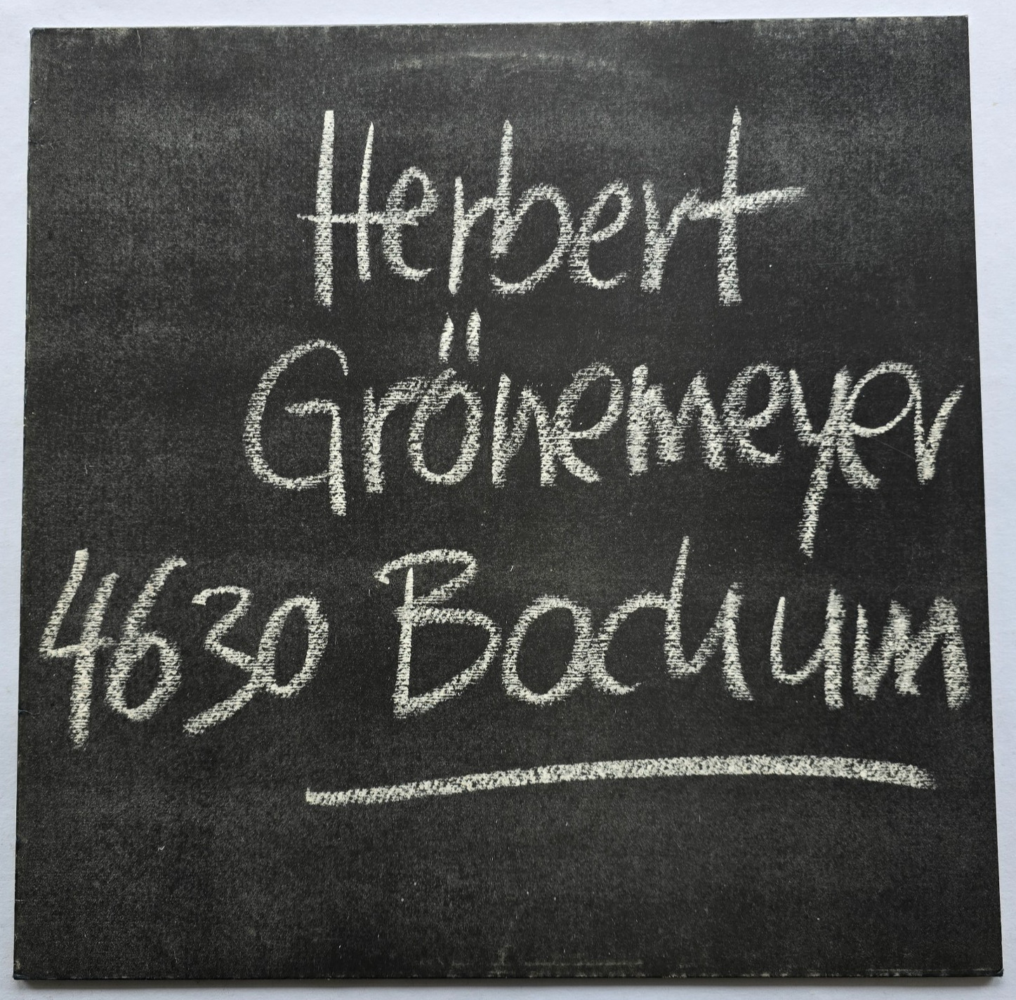 Herbert Grönemeyer – 4630 Bochum (LP, 1984), OIS, EMI Pressung, sehr gut (VG+++)