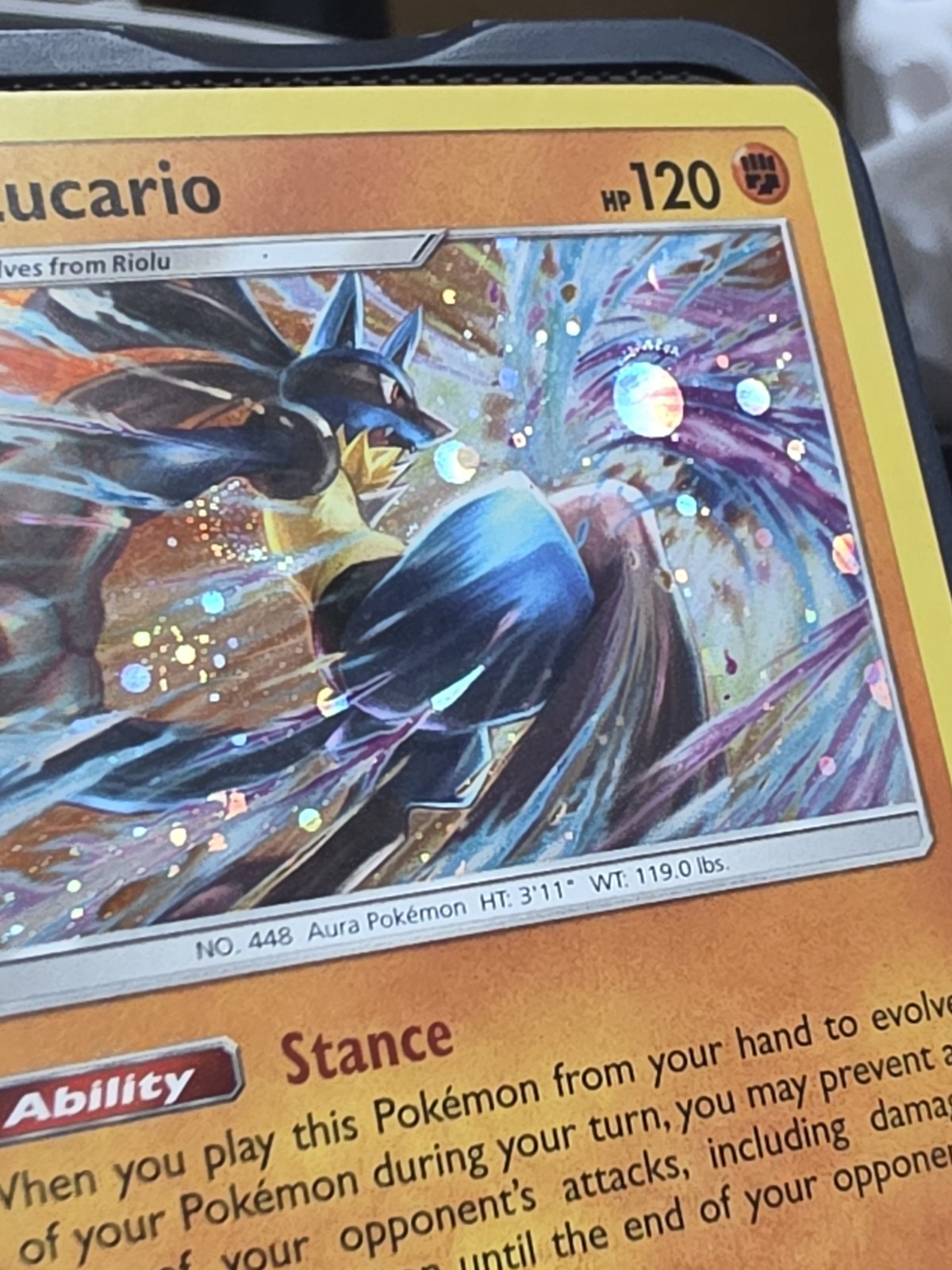 LUCARIO - SM54 HOLO PROMO SUN & MOON PROMO NM ILLUS.🌀🌀 Doppio vortice🌀🌀
