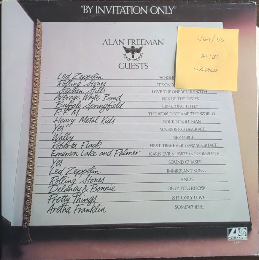 Various By Invitation Only Vinyl Record VG+/VG K60112 1976 1st 