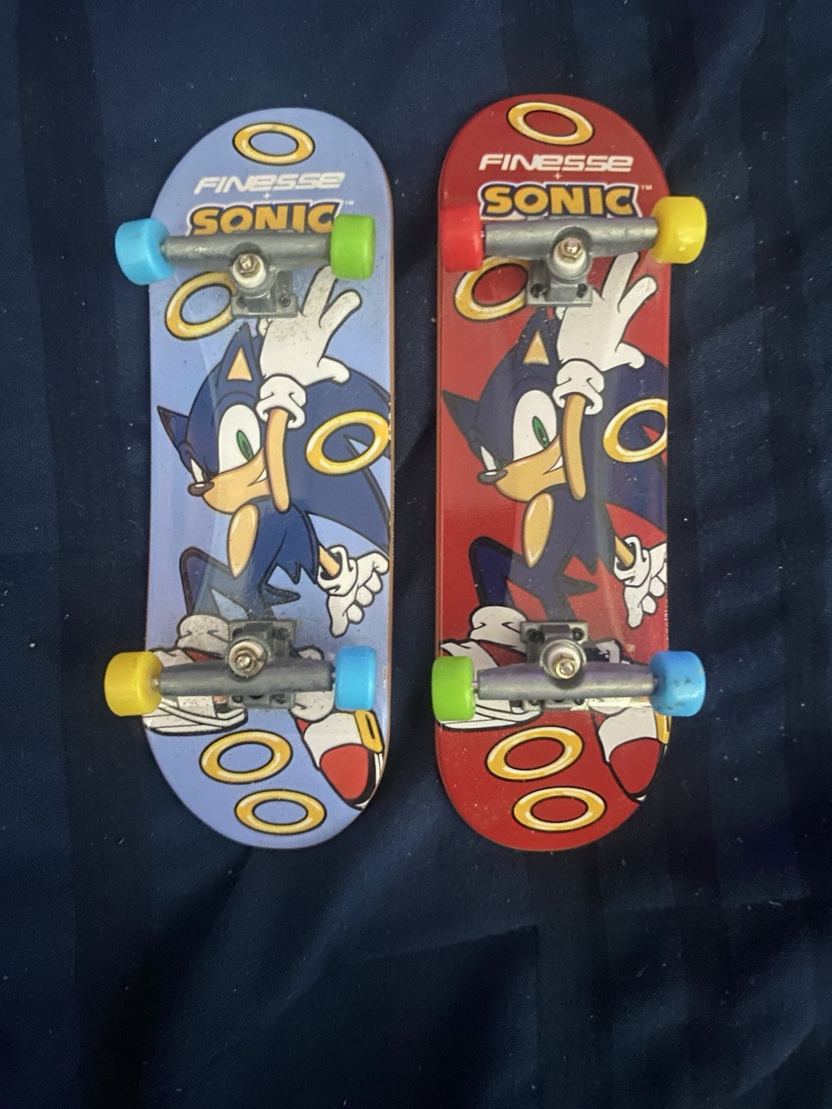 Sonic X Finesse Blue Sonic Rings & OG Red Sonic Rings Confezione da 2