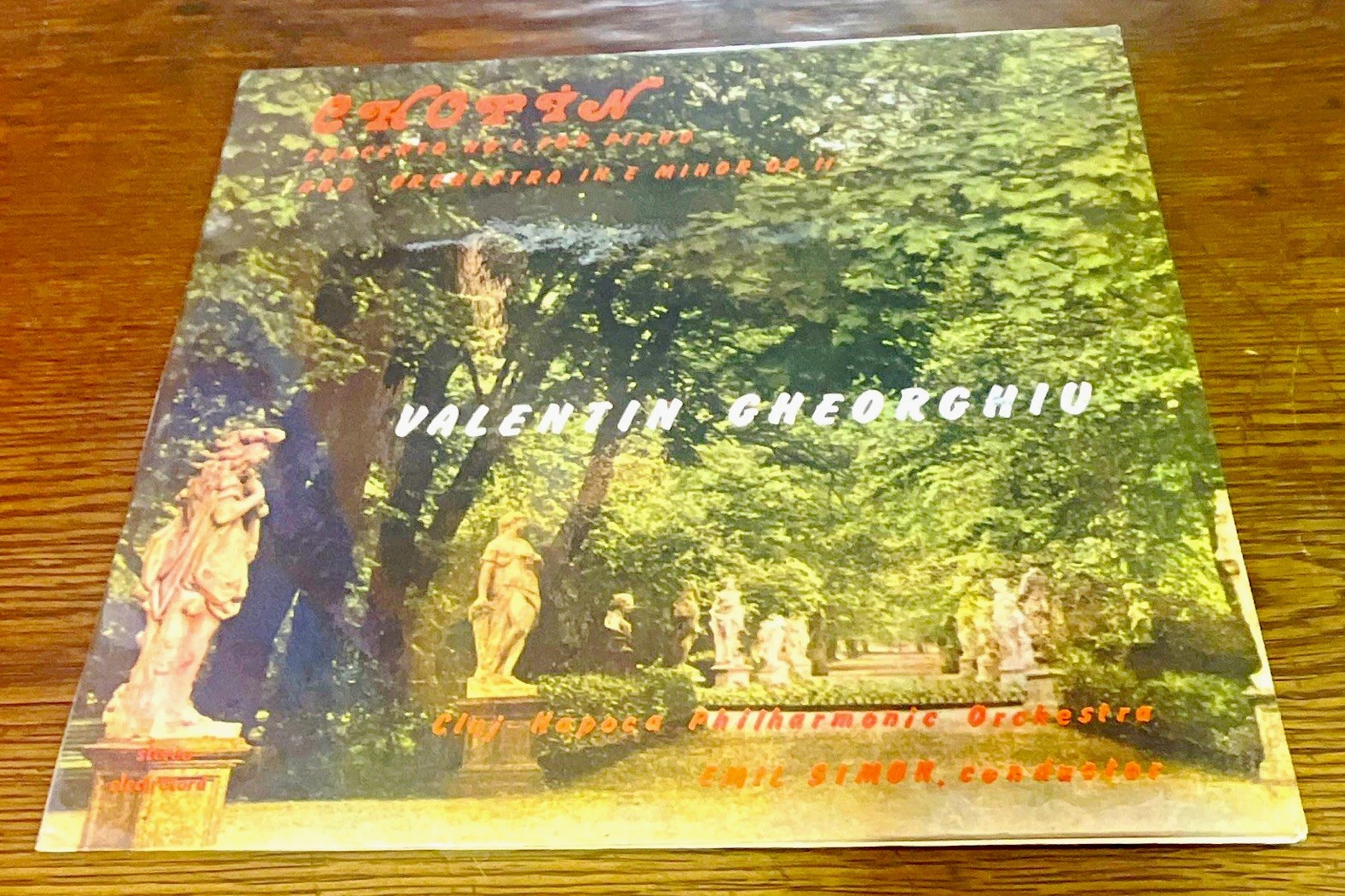 Valentin Gheorghiu LP “Chopin Piano Concerto No.1” 1988 (RomaniaPress) VG+/EXC 