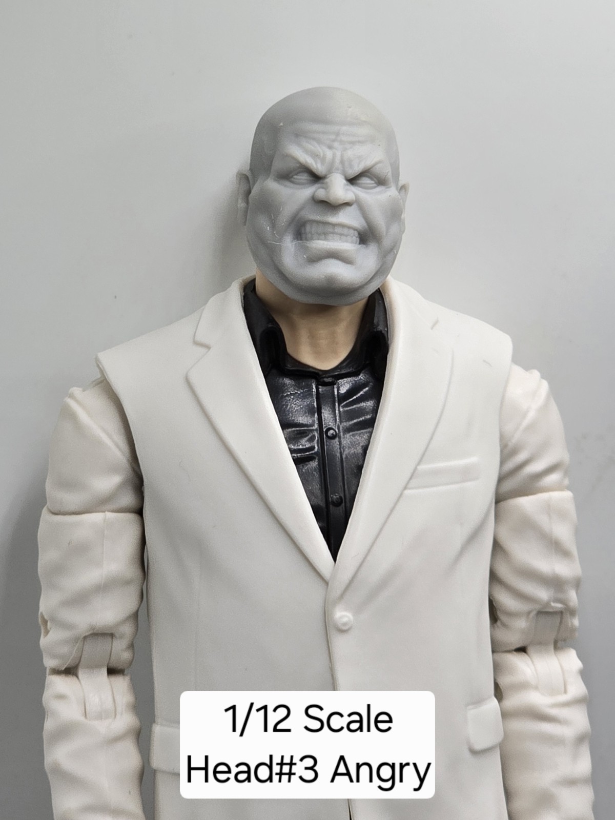 3d Print D'ONOFRIO KINGPIN DAREDEVIL HEAD#3 1:12 6"  Classified Legends