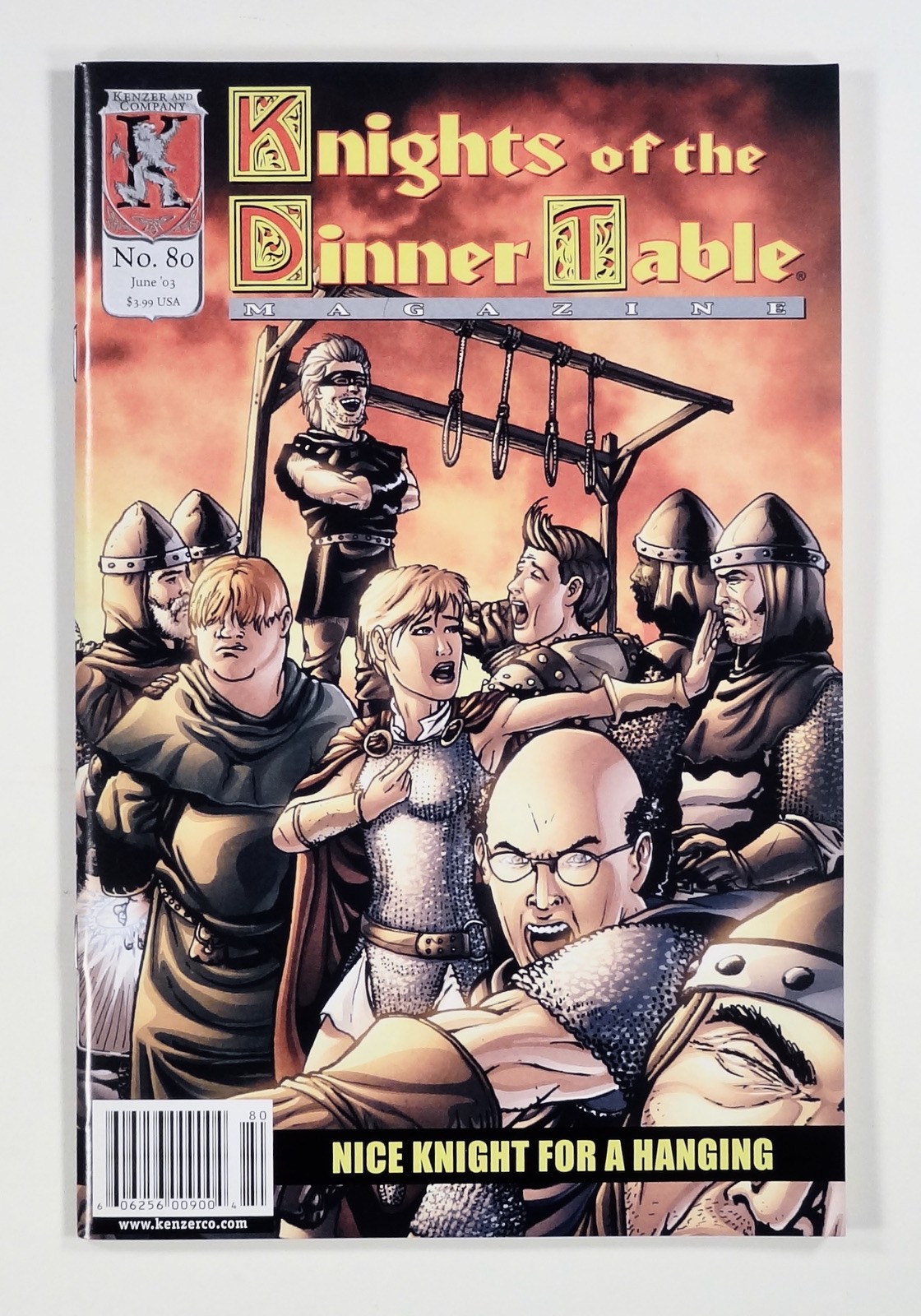 2003 KenzerCo CAVALIERI DELLA TAVOLA #80 "Bel cavaliere da appendere" D&D rpg