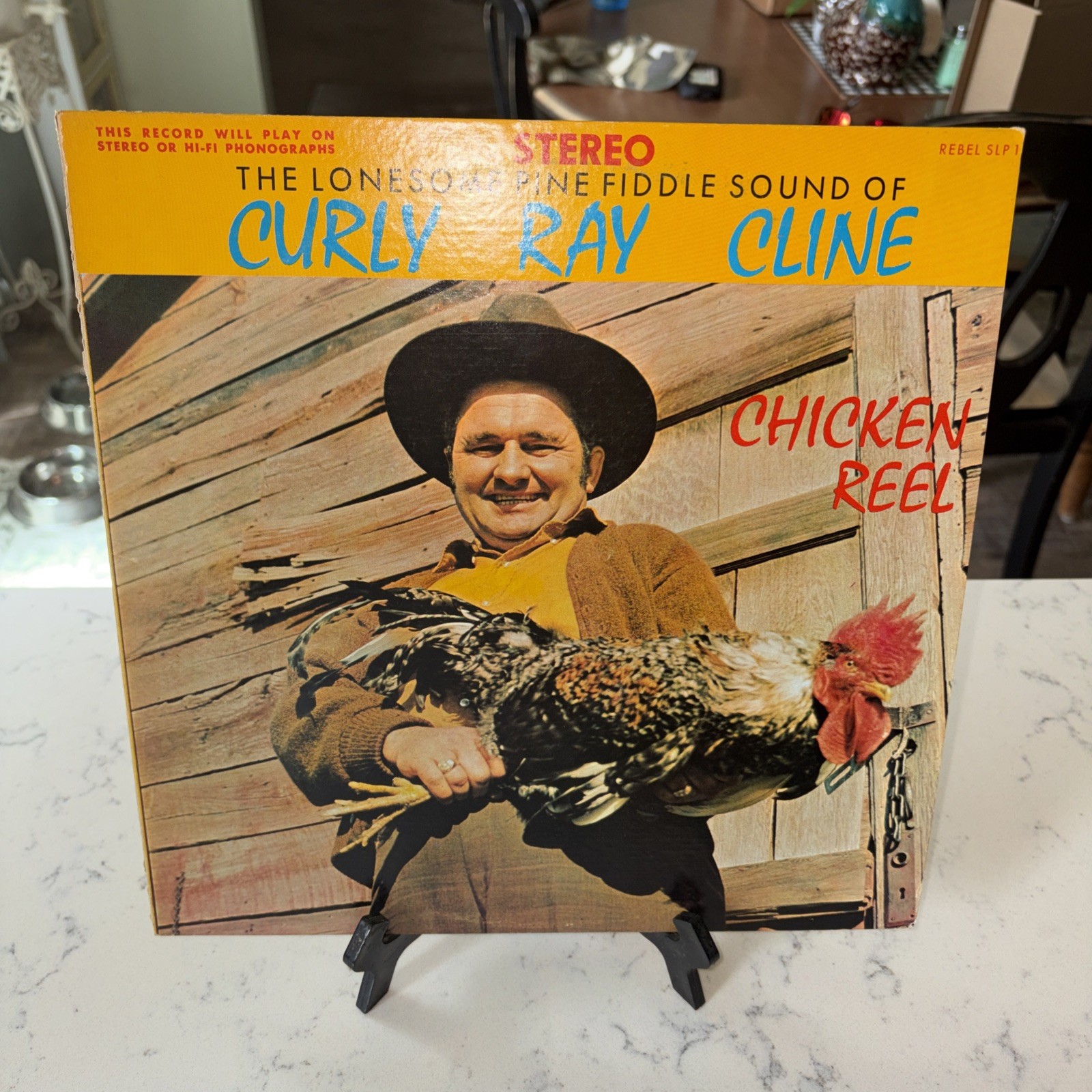 Curly Ray Cline - Chicken Reel (Vinyl LP, 1971, Rebel) SLP 1498 EX+