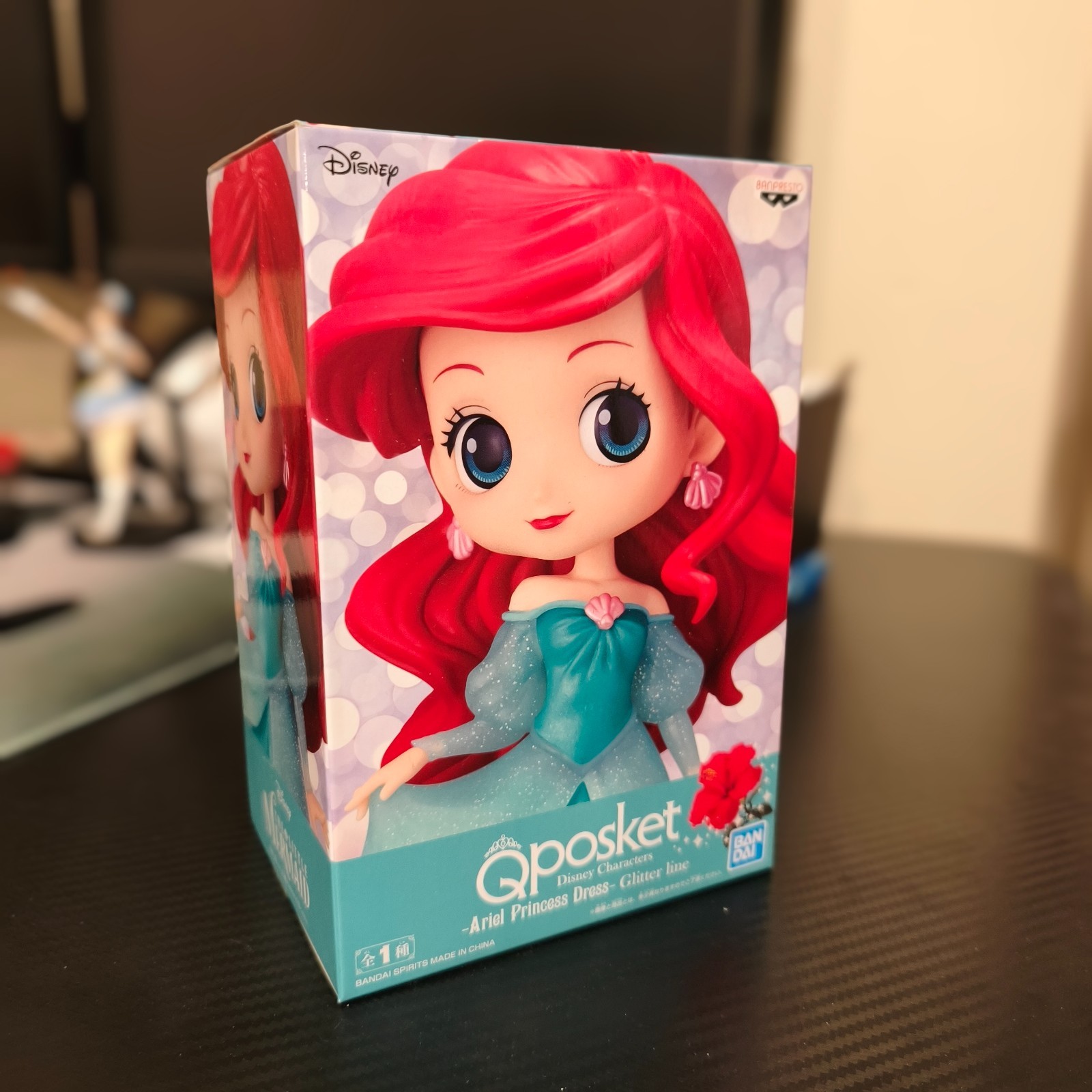 Disney Q posket Characters Ariel Princess Dress Figure - Glitter line